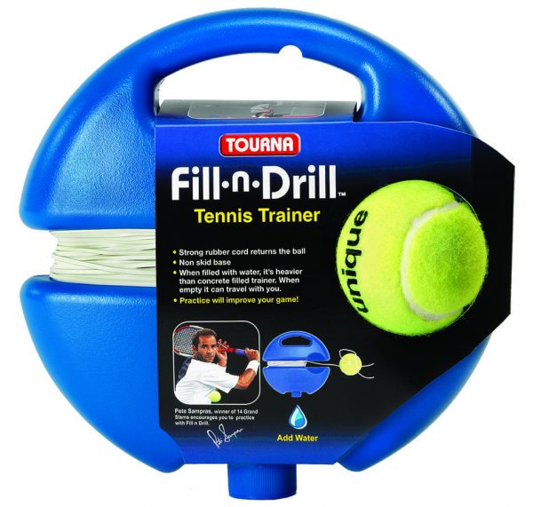 fill n drill portable tennis trainer