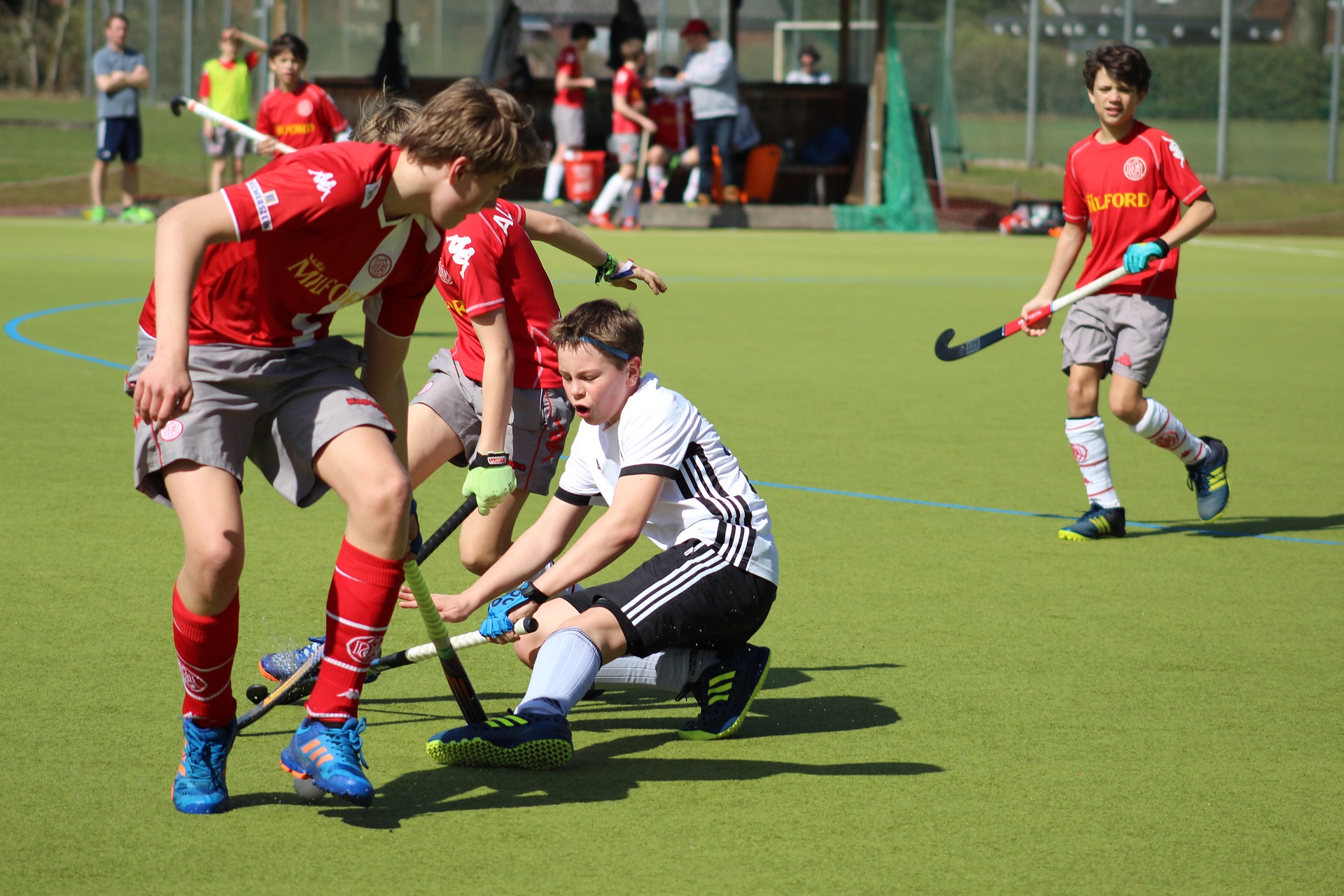 hockey young children school field