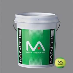 Mantis Mini Green Tennis Balls - 1 Bucket of 72 Balls