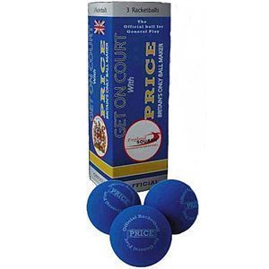 Price Blue Racket Balls - 3 Ball Box