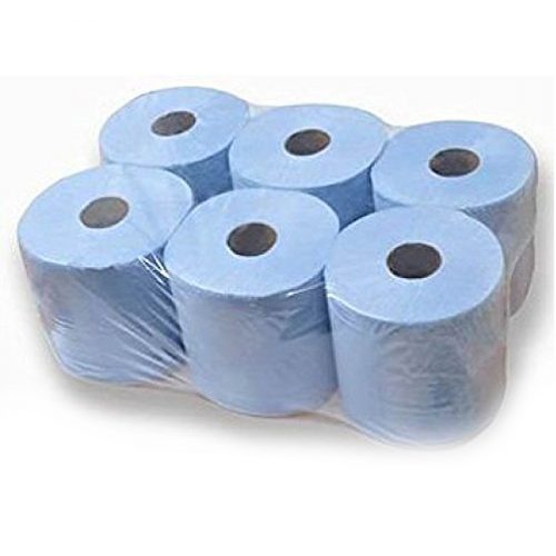 Blue Paper Towels (Embossed) 6 Rolls Kingswood Leisure
