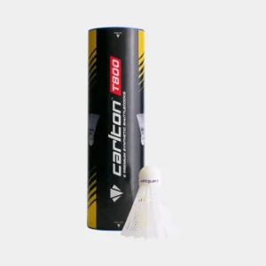 CARLTON T800-White Badminton Shuttlecocks - Tube of 6 -Medium Speed